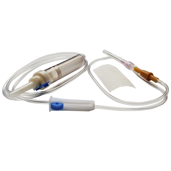 Одноразовий набір для трансфузії крові, модель BT-4, з пластиковою голкою для проколу флакону